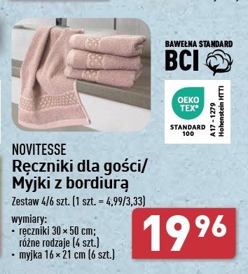 Myjki kąpielowe 16 x 21 cm Novitesse promocja