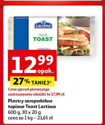 Ser topiony toast Lactima promocja