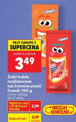 Żelki kable nadziewane różne rodzaje promocja w Biedronka