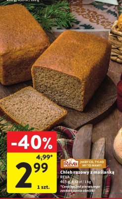 Chleb razowy z maślanką REVA promocja w Intermarche