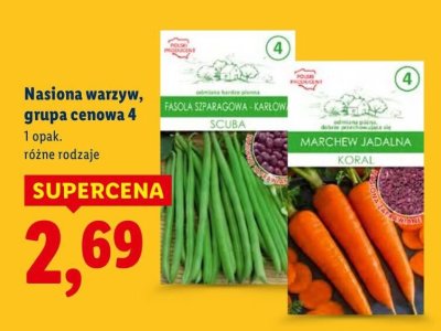 Nasiona warzyw grupa cenowa 4 promocja w Lidl