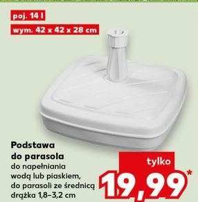 Podstawka do parasola 42 cm promocja w Kaufland