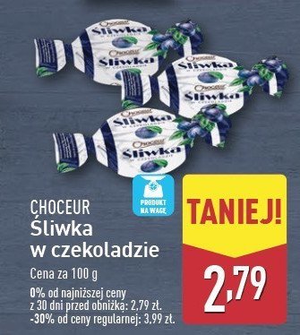 Śliwki w czekoladzie Choceur promocja w Aldi