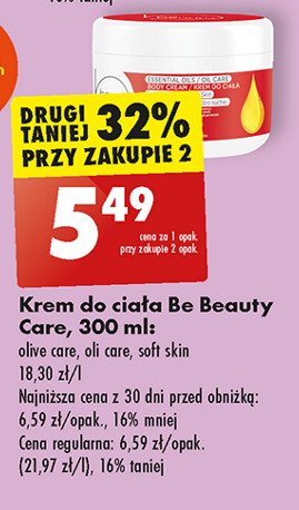Krem do ciała Be beauty olive oil Be beauty care promocja