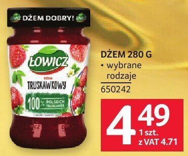 Dżem 280g Łowicz Dzem Dobry promocja w Selgros