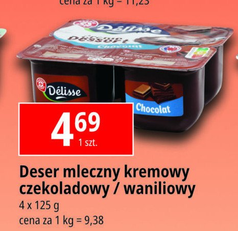 Deser czekoladowy Wiodąca marka delisse promocja