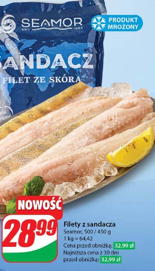 Filet z sandacza ze skórą promocja