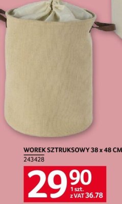 Worek sztruksowy 38 x 48 cm promocja w Selgros