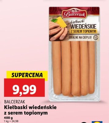 Kiełbaski wiedeńskie z serem topionym Balcerzak promocja