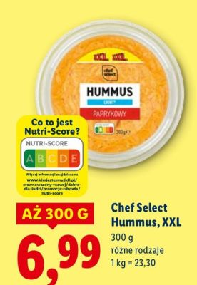 Hummus Chef Select, XXL promocja w Lidl