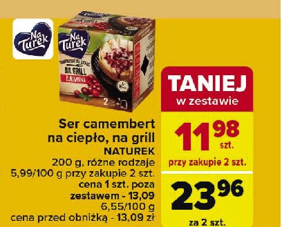 Ser camembert na ciepło z sosem żurawinowym Turek naturek promocja