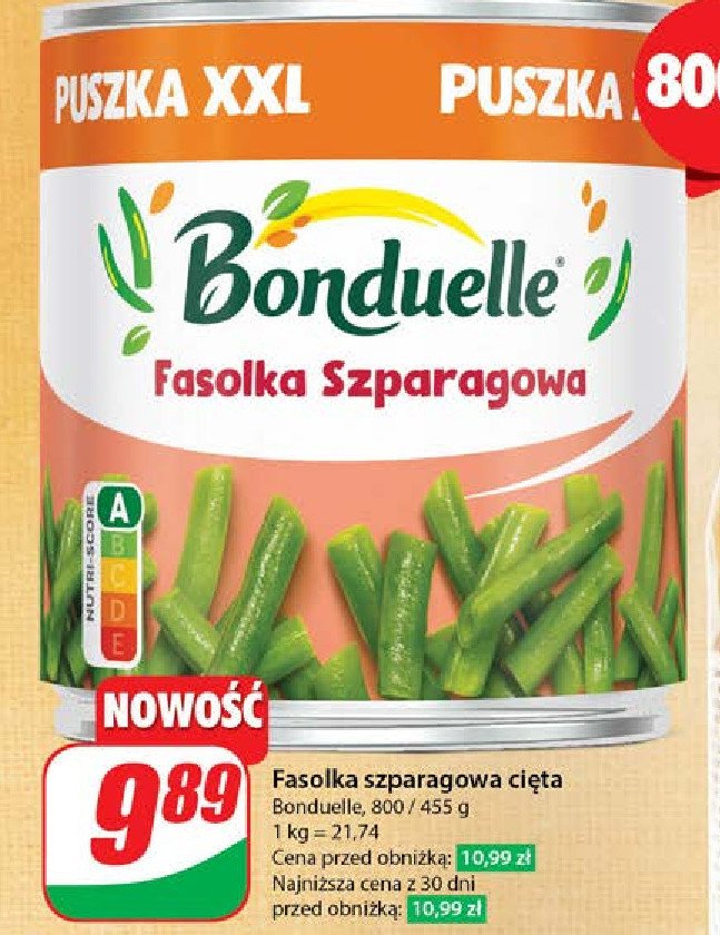Fasolka szparagowa cięta Bonduelle promocja w Dino