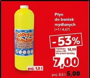 Płyn do baniek mydlanych promocja