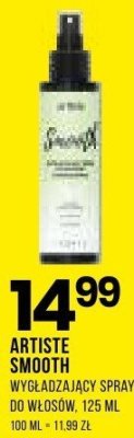 Spray wygładzający Artiste Smooth do włosów, 125 ml promocja w Drogerie Natura