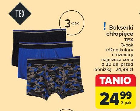 Bokserki chłopięce Tex promocja