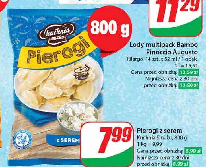 Pierogi z serem Kuchnia smaku promocja