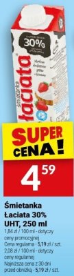 Śmietanka Łaciata 30% UHT, 250 ml promocja w Twój Market