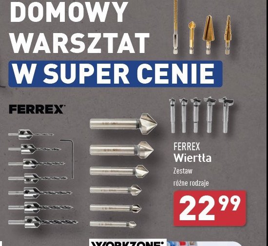 Komplet wierteł do kamienia Ferrex promocja