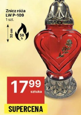 Znicz róża LW P-109 promocja w Delikatesy Centrum