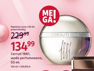 Woda perfumowana 1881, 50 ml promocja w Rossmann
