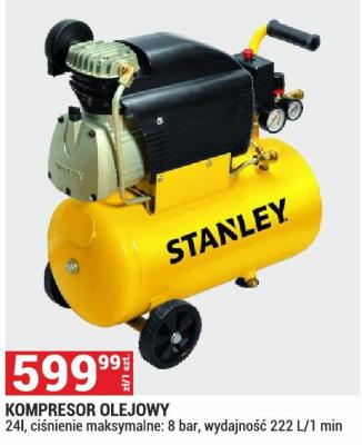 Kompresor olejowy STANLEY promocja w Merkury Market