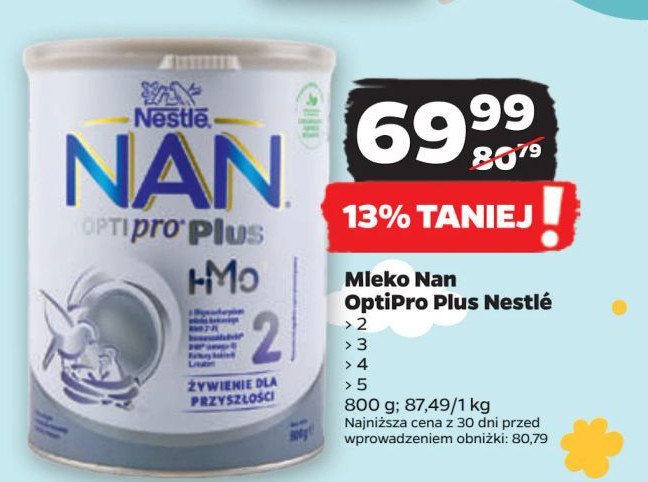 Mleko 4 Nestle nan optipro plus promocja w Netto