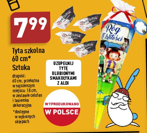 Tyta szkolna 60 cm promocja