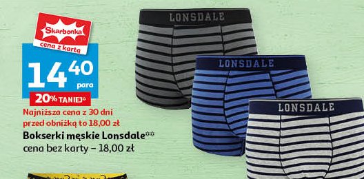 Bokserki męskie LONSDALE promocja