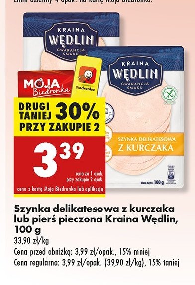 Szynka z fileta kurczaka Kraina wędlin promocja