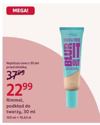 Podkład do twarzy Rimmel promocja w Rossmann