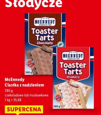 Ciastka z nadzieniem truskawkowe promocja w Lidl