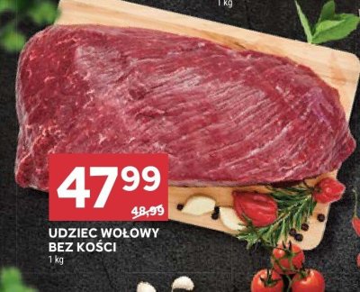 Udziec wołowy bez kości promocja w Stokrotka