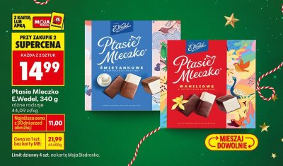 Ptasie Mleczko różne rodzaje  promocja w Biedronka