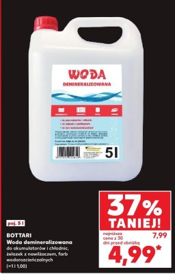 Woda demineralizowana Bottari 5l promocja w Kaufland