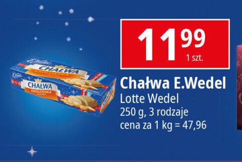 Chałwa królewska z orzechami E.WEDEL promocja w Chorten