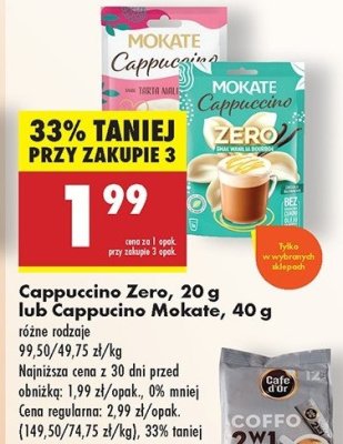 Cappuccino zero wanilia bourbon Mokate cappuccino promocja