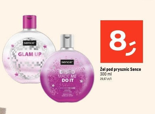 Żel pod prysznic disco Sence collection promocja w Dealz