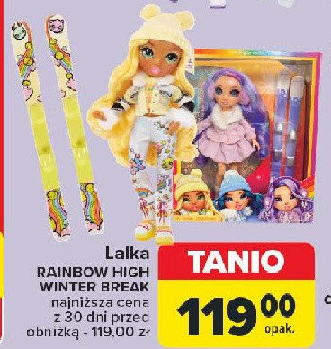 Lalka madison winter break sunny Rainbow high surprise promocja w Carrefour Market