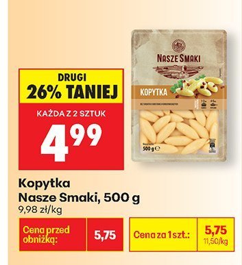 Kopytka  promocja w Biedronka