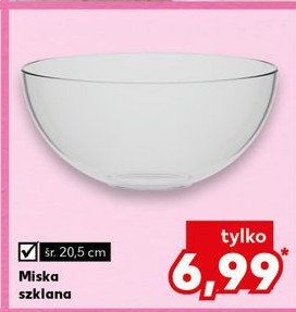 Miska szklana 20.5 cm promocja