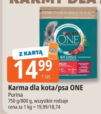Karma dla kota/psa Purina ONE Bifensis różne rodzaje promocja w Leclerc