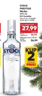 Wódka STOCK PRESTIGE 40% alk. 0,5l promocja w Kaufland