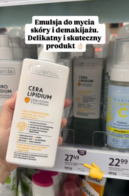 Emulsja do mycia skóry i demakijażu Cera Lipidium promocja w Rossmann