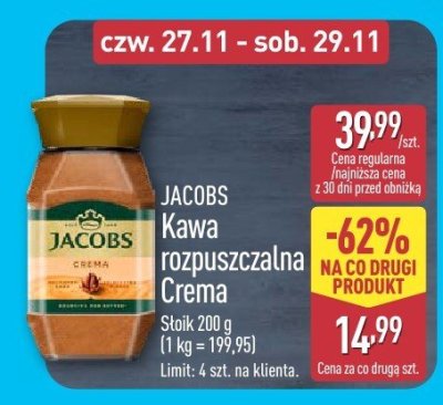 Kawa rozpuszczalna Crema promocja w Aldi