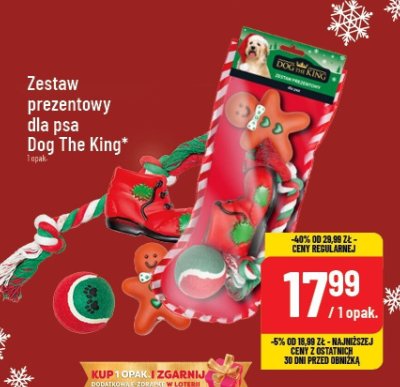 Zestaw prezentowy dla psa Dog The King promocja w POLOmarket