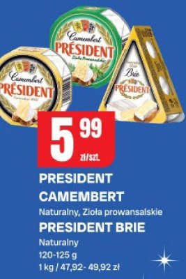 Ser Président Camembert Naturalny, Zioła prowansalskie promocja w Chorten