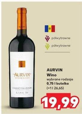 Wino Aurvin chardonnay promocja