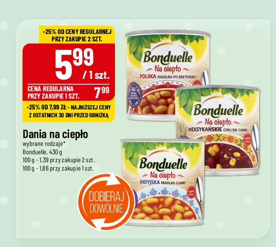 Indyjska fasola curry Bonduelle promocja