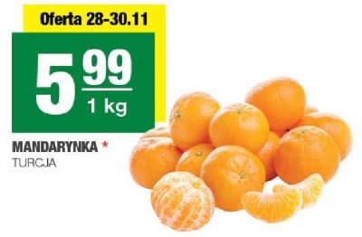 Mandarynka Turcja promocja w SPAR