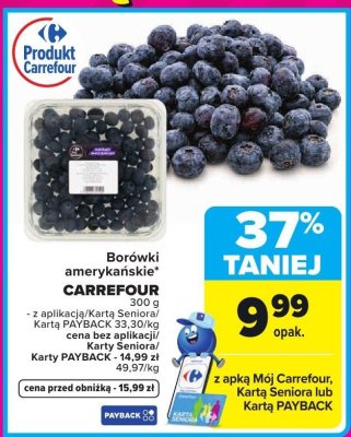 Borówki amerykańskie Carrefour promocja w Carrefour Market